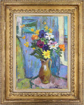 Мишкина Ольга Александровна. Букет цветов у окна